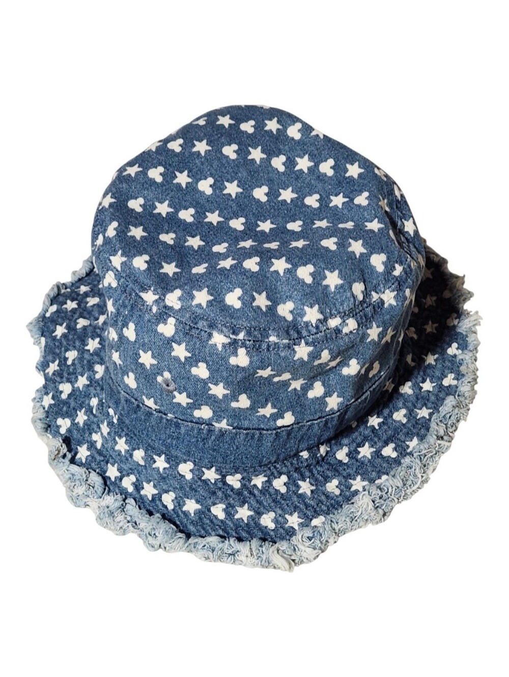 Disney Parks Mickey Mouse Americana Denim Bucket Hat USA Stars Flag Adult Large - Picture 2 of 6